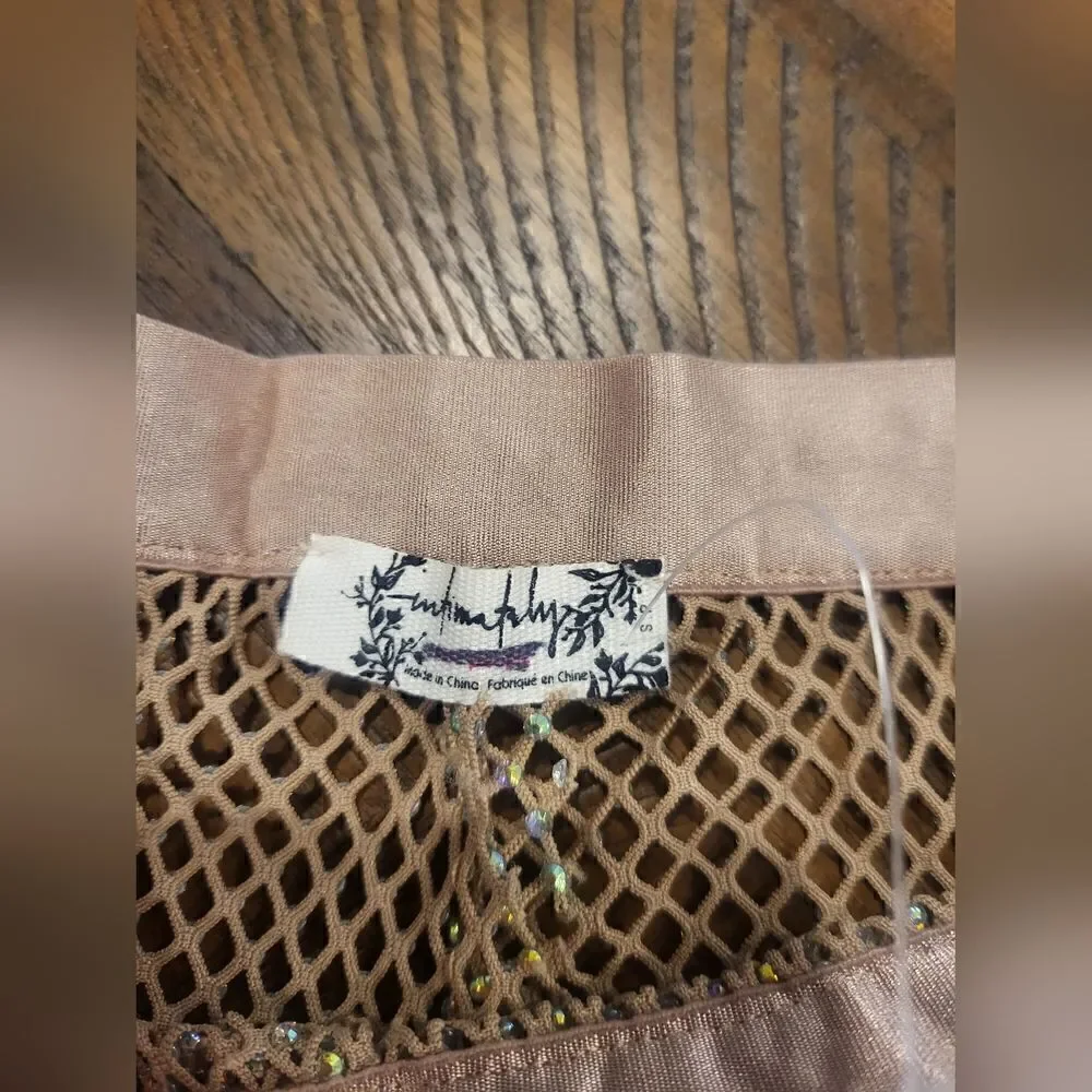 Free People Intimates Filter Finish Shorts Mesh beaded Sizes S
